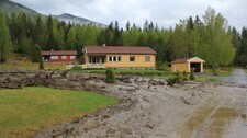 Ras i Nesbyen.  (Foto: Gunnar Grimstveit/NRK)