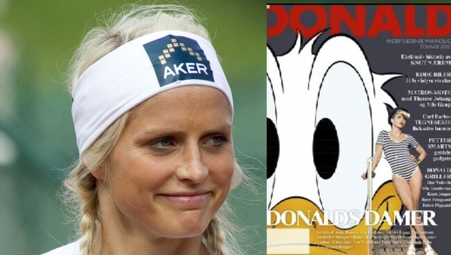 Montasje med Therese Johaug og forsiden av Donald. Montasje med Therese Johaug og forsiden av Donald.