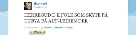 Unnimi på Twitter (Foto: Twitter.com) Unnimi på Twitter (Foto: Twitter.com)