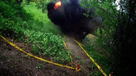Video Miner rett ved storbyen (Foto: Nyhetsspiller)