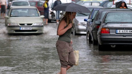 Flom i Bulgaria. (Foto: Nikolay Doychinov/Scanpix/Reuters) Flom i Bulgaria. (Foto: Nikolay Doychinov/Scanpix/Reuters)