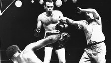 Ingemar Johansson mot Floyd Patterson, 1959. (Foto: UPI/Scanpix) Ingemar Johansson mot Floyd Patterson, 1959. (Foto: UPI/Scanpix)