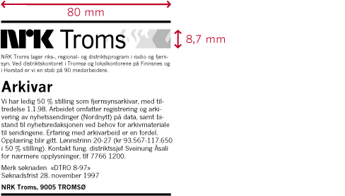 3.11.2 Stillingsannonser 3.11.2 Stillingsannonser