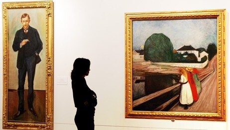 Munch-malerier (Foto: Andrew Medichini/Scanpix/AP)