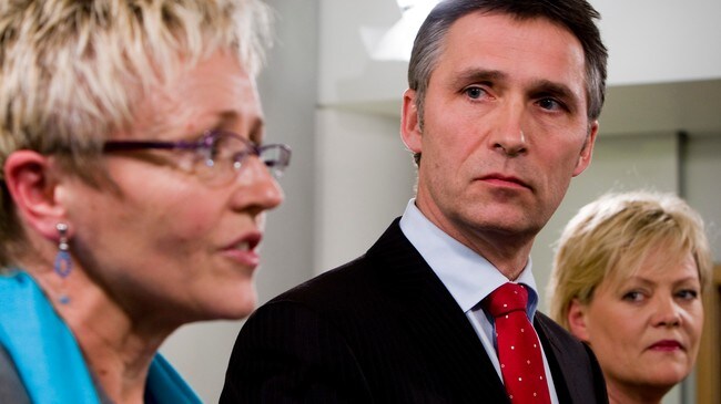 De rødgrønne partilederne (Foto: Junge, Heiko/SCANPIX)