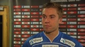 Nøgde med uavgjort i Sogndal - Målscorar Thomas Kind Bendiksen og trenar Agnar Christensen oppsummerer serieopninga mellom Sogndal og Tromsø.