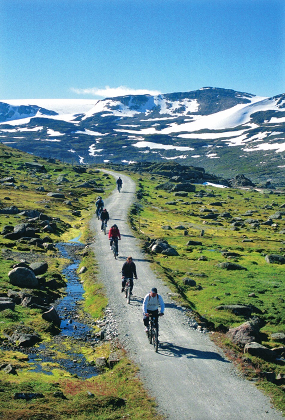 Sykkeltur på Rallarveien, ved Hallingskeid.