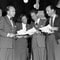 Fra Radioteaterets studio i NRK i 1952 (Foto: NTB / Scanpix, Scanpix)