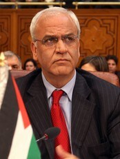 Palestinernes sjefsforhandler Saeb Erekat (Foto: Cris Bouroncle/Scanpix/AFP)