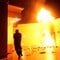 Det amerikanske konsulatet i Benghazi i brann. Det amerikanske konsulatet i Benghazi i brann.