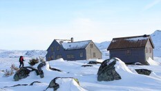 Etter lang skitur fra Garen, er det godt å komme frem til Hadlaskard.