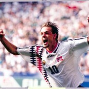 Kjetil Rekdal som jubler etter Norges scoring mot Mexico i Washington under VM i fotball 1994. (Foto: Sigurdsøn, Bjørn/SCANPIX) Kjetil Rekdal som jubler etter Norges scoring mot Mexico i Washington under VM i fotball 1994. (Foto: Sigurdsøn, Bjørn/SCANPIX)