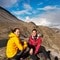Eva Ortega og Oscar Santin havnet litt tilfeldig i Jotunheimen. Det angrer de ikke på. Jotunheimen er et av de fineste områdene de har sett. Litt dyrt, men derfor har de telt!