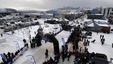 Målgang i Alta sentrum (Foto: Allan Klo)