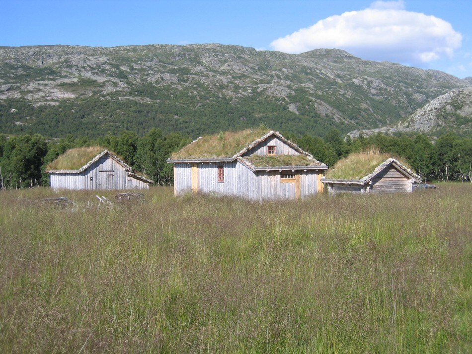 Bleskestadmoen ligger fint til på moen