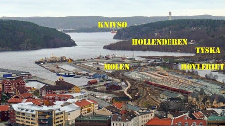 Havneområdet i Halden (Foto: Rainer Prang/NRK) Havneområdet i Halden (Foto: Rainer Prang/NRK)