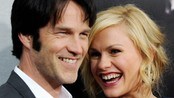 Ekteparet Stephen Moyer og Anna Paquin spiller mot hverandre i «True Blood» (Foto: Chris Pizzello/AP)