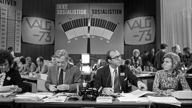 Stortingsvalg 1973 (Foto: Scanpix/SCANPIX) Stortingsvalg 1973 (Foto: Scanpix/SCANPIX)