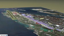 Slik vil Bodø kommune at den nye kampflybasen i Bodø skal bli. Fra sørøst (Foto: Norconsult) Slik vil Bodø kommune at den nye kampflybasen i Bodø skal bli. Fra sørøst (Foto: Norconsult)
