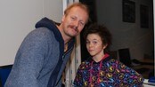 Hallvard Holmen og Sebastian Warholm klar for Himmelblå-nettmøte (Foto: Antonia Pambou/NRK)