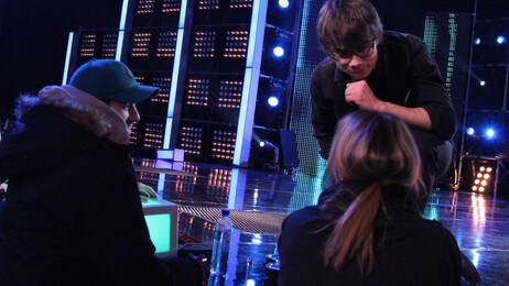 Didrik Solli-Tangen, Alexander Rybak og Katrine Synnes (Foto: Birte Njøsen Horne/NRK) Didrik Solli-Tangen, Alexander Rybak og Katrine Synnes (Foto: Birte Njøsen Horne/NRK)