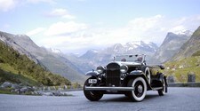 Veteranbil i Geiranger (Foto: Theodor Kristensen/NRK)