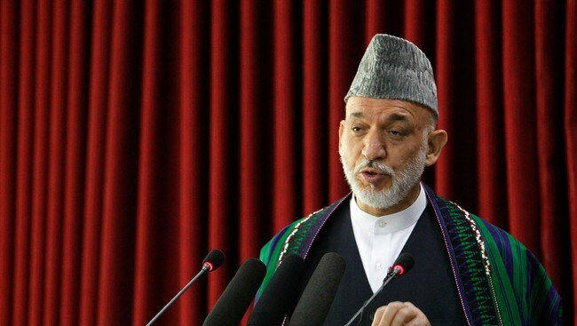 AFGHANISTAN/ Afghanistan's President Karzai speaks at a gathering in Kabul (Foto: Omar Sobhani/Reuters/NTB Scanpix) AFGHANISTAN/ Afghanistan's President Karzai speaks at a gathering in Kabul (Foto: Omar Sobhani/Reuters/NTB Scanpix)