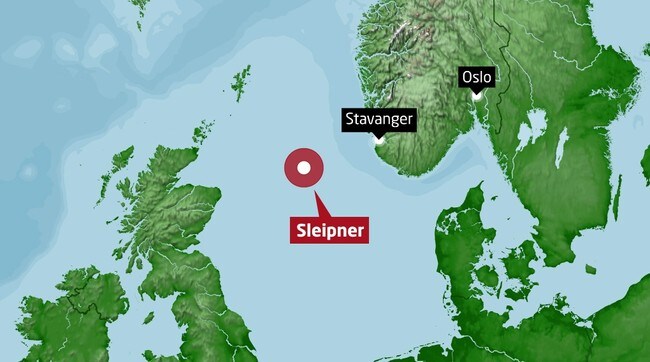 Sleipner-feltet i Nordsjøen (Foto: Grafikk/NRK) Sleipner-feltet i Nordsjøen (Foto: Grafikk/NRK)