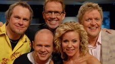 Bertil Bertelsen, Ronny Georg Bertelsen, Ivar, Lene Alexandra Øien og Henning Stranden. (Foto: Erik Dyrhaug/NRK) Bertil Bertelsen, Ronny Georg Bertelsen, Ivar, Lene Alexandra Øien og Henning Stranden. (Foto: Erik Dyrhaug/NRK)