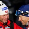 Ole Einar Bjørndalen og Sportssjef Åge Skinstad  (Foto: Aas, Erlend/SCANPIX)