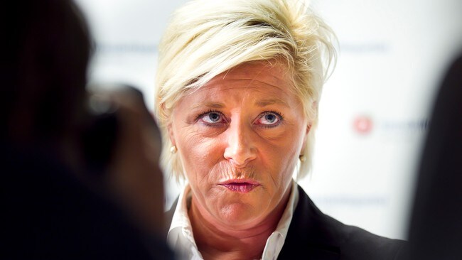 Siv Jensen snakker om Hoksrud (Foto: Junge, Heiko/Scanpix)