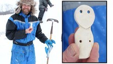 Roger Persson og «Karlebotn-mannen» (Foto: Tor-Emil Schanche/NRK)