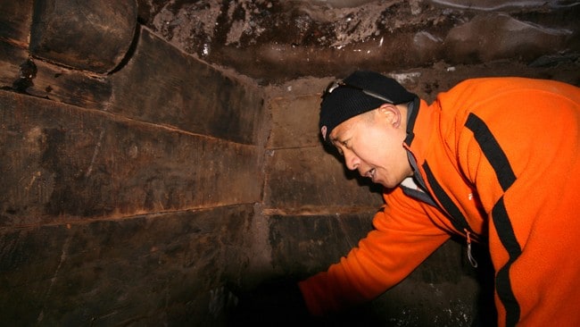 Evangelistiske eventyrere hevder dette er Noas ark (Foto: NAMI/Afp)
