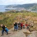 Utsikt fra Løvstakken ut over byen og fjorden
