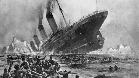 Dramatisert framstilling av «Titanic»-forliset 1912 (Foto: Willy Stöwer/Wikimedia Commons) Dramatisert framstilling av «Titanic»-forliset 1912 (Foto: Willy Stöwer/Wikimedia Commons)