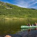 Padling med kano p Solrenningsvatnet i St¿lsheimen.