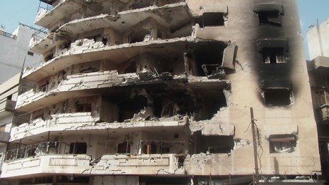 Utbombet bygning i Homs i Syria (Foto: HANDOUT/Reuters) Utbombet bygning i Homs i Syria (Foto: HANDOUT/Reuters)
