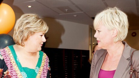 Solberg og Halvorsen (Foto: Lien, Kyrre/SCANPIX) Solberg og Halvorsen (Foto: Lien, Kyrre/SCANPIX)