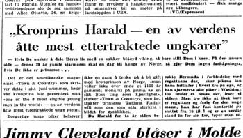 Kronprins Harald - en av verdens åtte mest ettertraktede ungkarer