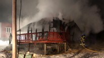 Brann i Djupåsen (Foto: Leserbilde)