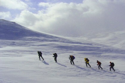 På tur ut fra Haukeliseter