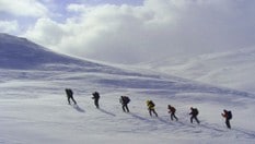 På tur ut fra Haukeliseter