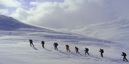 På tur ut fra Haukeliseter