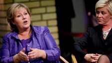 Siv Jensen og Erna Solberg (Foto: Solum, Stian Lysberg/Scanpix) Siv Jensen og Erna Solberg (Foto: Solum, Stian Lysberg/Scanpix)