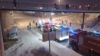 Trafikkulykke Bodø 28.11.09 (Foto: Martin Steinholt/NRK)