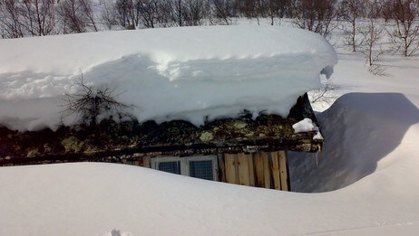 nedsnødd hytte (Foto: Sundsdal, Svein/Foto: Svein Sundsdal/NRK)