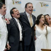 Mexico bys borgermester Alfredo Estrella var æresgjest (Foto: Alfredo Estrella/Scanpix/AFP)
