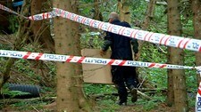 Funn av levninger ved Hagatjern (Foto: NRK) Funn av levninger ved Hagatjern (Foto: NRK)