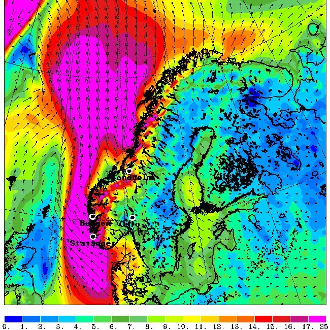 Norge 26. januar kl. 12:00 (Foto: Seawatch )