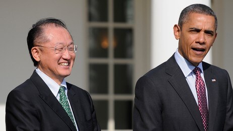 Jim Yong Ki og Barack Obama (Foto: JONATHAN ERNST/Reuters) Jim Yong Ki og Barack Obama (Foto: JONATHAN ERNST/Reuters)